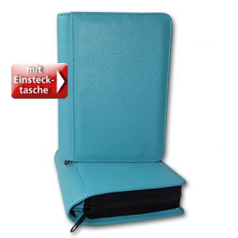 Silberbibel - Standardbibel Leder Türkis Goldprägung