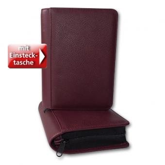 Silberbibel - Standardbibel Leder Weinrot Goldprägung