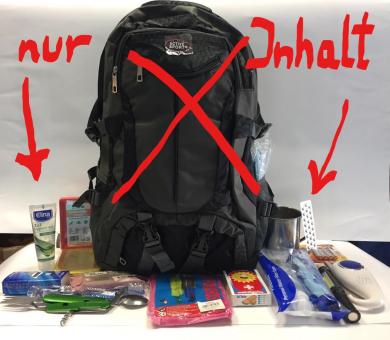 VERSANDKOSTENFREI!! Notfallrucksack Quick-START Notgepäck 