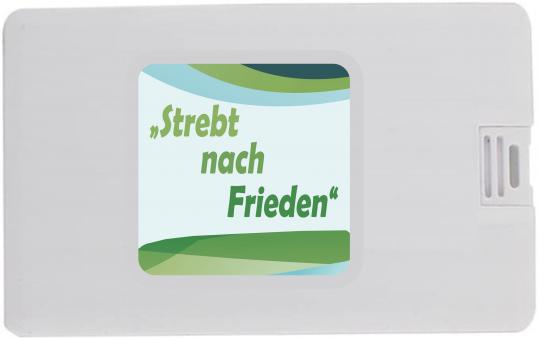 Kongress Speicherkarte ca. 16 GB „Strebt nach Frieden“