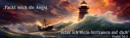 Tasse mit Bibel-Text 2024 - Bildmotiv: Leuchtturm